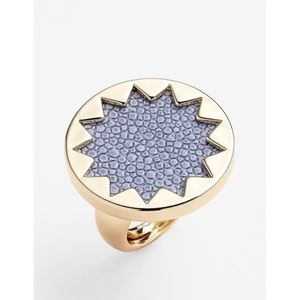 House of Harlow Sunburst Ring Blue Size 7